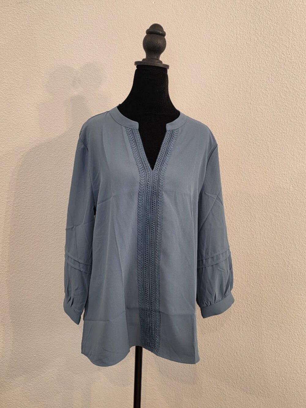 V-Neck Pullover Chiffon Blouse